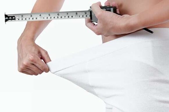 Measurement of the length of the increased member
